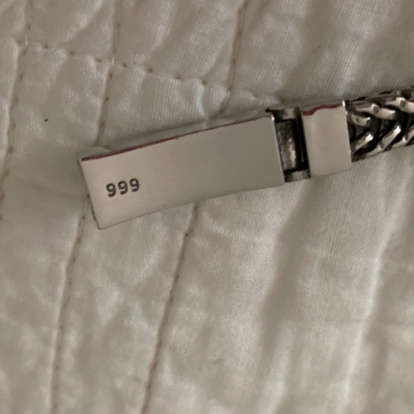 Unique Silver Bracelet.  Buddhist  Mantra.(stated sterling  silver on site) - Picture 7 of 7